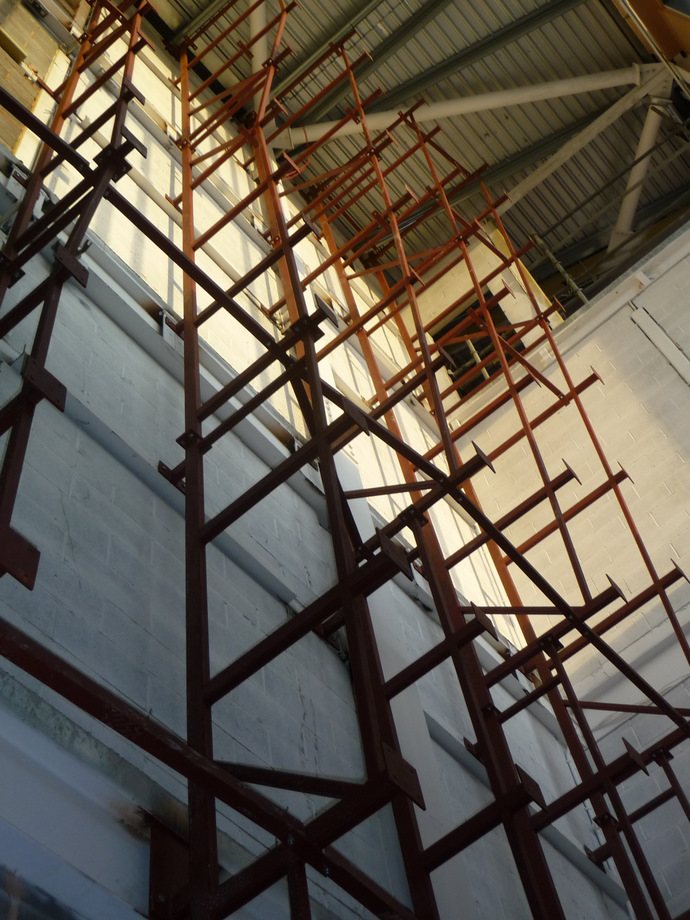 Bendcrete Structural Steel Frames - Bolton One Climbing Wall