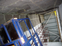 End of Day Progress - Bendcrete Climbing Wall at Bolton one